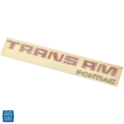 1979-1980 Firebird Trans Am  Trans Am Pontiac  Legend Decal EA • $46.99