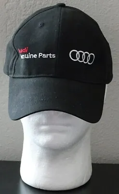 $17.99 • Buy OSFA Audi Genuine Parts Embroidered Baseball Cap,Black W/White & Red Logo