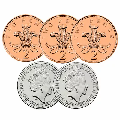 £34.99 • Buy 2p-10p Hopping Half Set UK Version Easy Coin Magic Tricks Hand Made REAL COINS