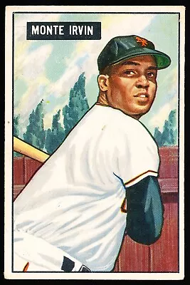 1951 Bowman # 198 Monte Irvin (ex/ex-mt) ~ Gfcc • $165