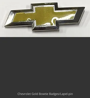 Brand New Metal Hat/Lapel Badge - Chevrolet Gold Bow Tie • $9