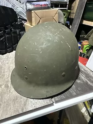 Vtg Original 1950's US Army M-1 Helmet Liner Korean War NAMED • $79.99