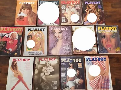 Mixed Lot Of 12 - 1970s PB Vintage Adult Magazines W/Centerfolds • $45.99