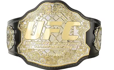 UFC ULTIMATE FIGHTING CHAMPIONSHIP TITLE REPLICA BELT 2MM Brass Dual Plate Adult • $145