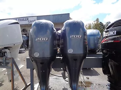 PAIR TWIN 2017 YAMAHA 200hp 4 FOUR STROKE 25  OUTBOARD BOAT MOTORS ENGINE 200 Hp • $24995
