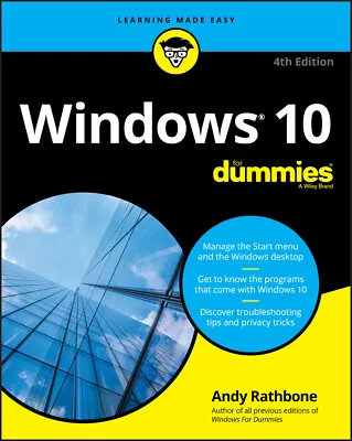NEW BOOK Windows 10 For Dummies By Andy Rathbone (2020) • $48.66