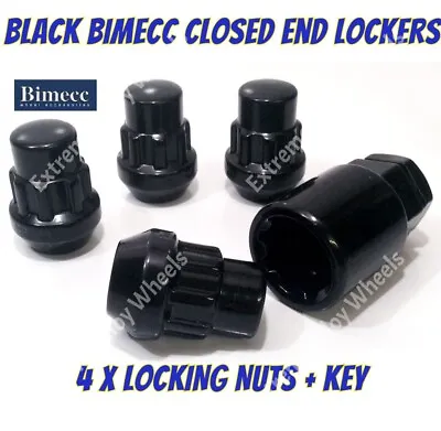 Alloy Wheel Locking Nuts Black 1/2 UNF MG MGB GT Volvo 140 164 240 260 • $18.94