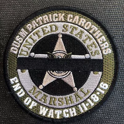 US Marshals Service EOW-Carothers Missing Bge Number OD Version Patch Very Rare • $28.58