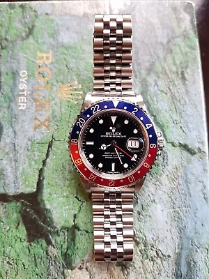 Rolex GMT Master 16700 Pepsi Serviced W/ Papers W/ Jubilee & Oyster Bracelets! • £12225