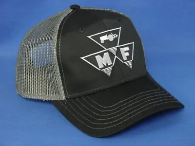 Massey Ferguson Hat - Black With Dark Gray Mesh - Triangle Logo - Snapback • $25