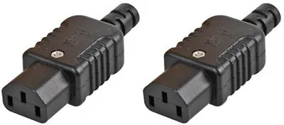 2 X Rewireable Heavy Duty IEC C13 Socket Connector Mains Power Plug Female • £4.99