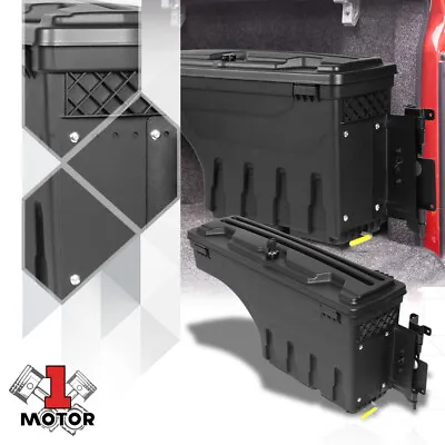 Right Truck Bed Wheel Well Storage Tool Box Organizer W/Lock For 07-19 Silverado • $90.77