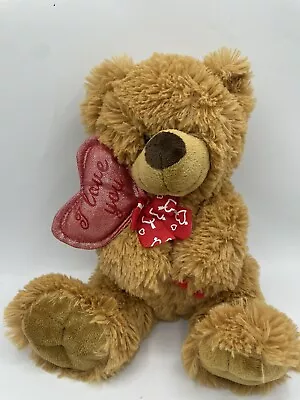 Seasonal Sensations I Love You Bear Plush Stuffed Animal Valentines Day 13  • $14.25