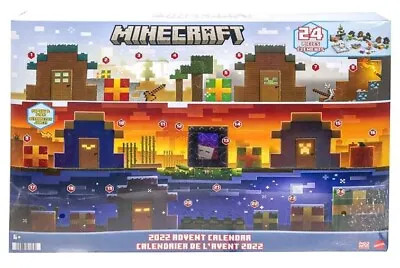 Minecraft Mob Head Minis Advent Calendar Collectible Figures Mattel 2022 New • $36.99