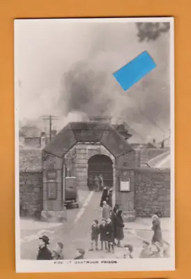 Devon- Dartmoor Prison Fire  Princetown.   1932.     Postcard • £17.99