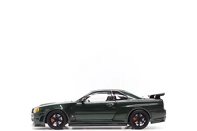 Motorhelix 1:18 Nissan Skyline GT-R (R34) V-Spec II NISMO In Midnight Green • $399.99