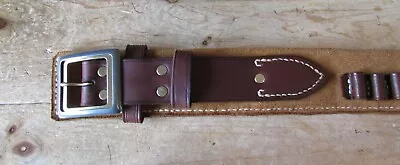 New Genuine Leather Handmade Gun-belt & Holster Western Cowboy Gift. • £110