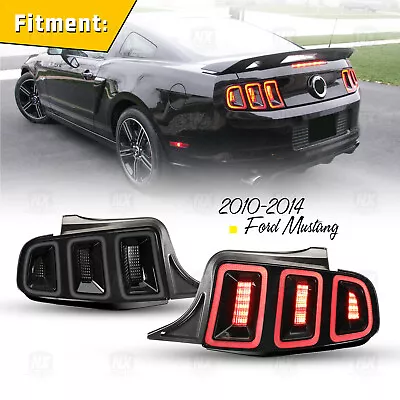 LED Taillight For 2010-2014 Ford Mustang Sequential Turn Signal Light Smoke Lens • $399.99