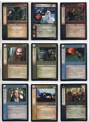 Lord Of The Rings TCG CCG Complete Realms Of The Elf Lords 40 Card Common Set • £3.99