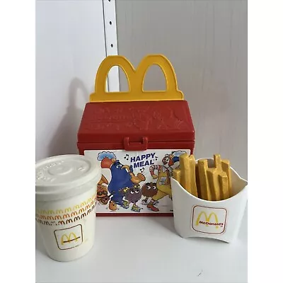 1989 Vintage Fisher Price McDonalds Happy Meal Play Set W/cup & Fries • $41.69