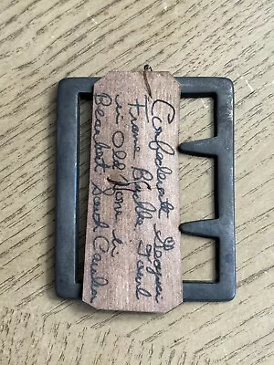 Civil War Confederate Csa Georgia “ga” Frame Belt Buckle From Old House In S.c.  • $32