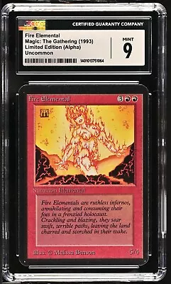 MTG Alpha FIRE ELEMENTAL CGC 9 (1064) Graded Power SAM • $34