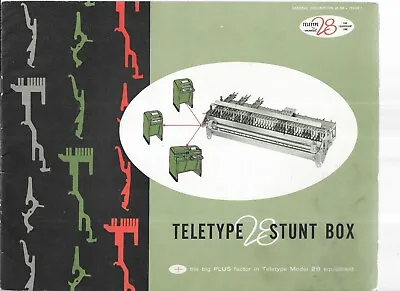 Teletype Model 28  Brochure(1959) And Operating Instructions(1962) • $26.62