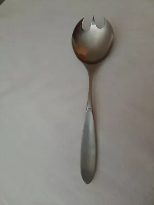 Vintage Lauffer Stainless Steel Norway ~ Magnum Solid Salad Serving Fork 9 3/4  • $69.95