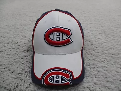 Montreal Canadiens Hat Cap Mens Strap Back White Hockey NHL New Era Logo A2 • $18