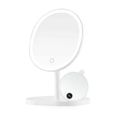 Ovente Lighted Makeup Table Top Mirror 8.5 In 1X10X Magnification White MOT22W • $20.13