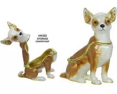 RUCINNI Chihuahua Jeweled Trinket Box #2 • $44.95