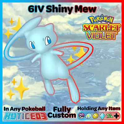 ✨ Shiny/Non Shiny Mew 6IV ✨ Pokemon Scarlet & Violet 🚀 Fast Trade 🚀 • $2.99