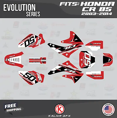 Graphics Kit For Honda CR85 (2003-2014) Evo Series - Red • $65.99