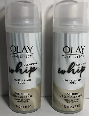 $25.97 • Buy Olay Total Effects Cleansing Whip Facial Cleanser 5 Oz (150ml) X 2