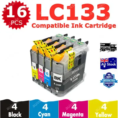 16x Non-OEM Ink Cartridges LC133 LC133XL LC131 For Brother MFC J6920DW J172W DCP • $33