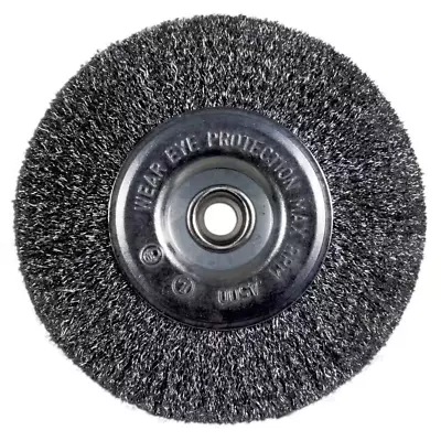 6 In. Bench Wire Wheel Coarse | Metals Course Ideal Or Grinder Avanti Pro To • $11.86