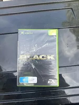 BLACK Xbox Video Game Complete With Manual A009 • $20