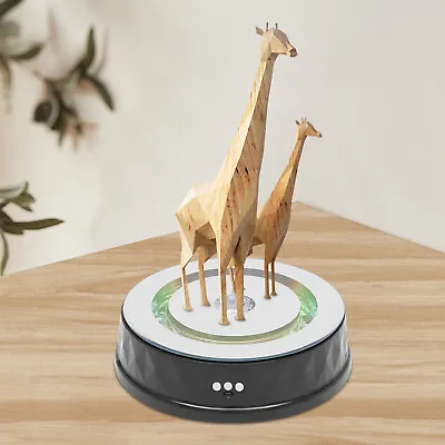 9inch 360 Degree Motorized Turntable Mirror Base Stand Rotating Display Stand • $40.85