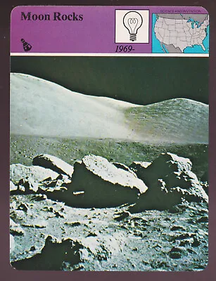 MOON ROCKS NASA Apollo Space Moon Landing Photo 1980 STORY OF AMERICA CARD 62-07 • $3.99