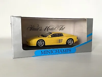Rare 1:43 Minichamps Ferrari 512 Testarossa Yellow In Mint Condition!! • £25