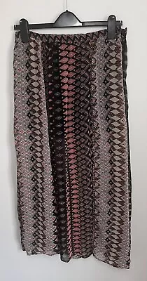£12 • Buy Angie Boho/Y2K/Split Skirt Size L Short Lining Chiffon Type Overlay *Flaw