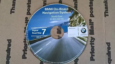 Bmw Navigation Cd Dvd 2007.2 South East Digital Map Disc 7 Mk3 65900426556 • $60