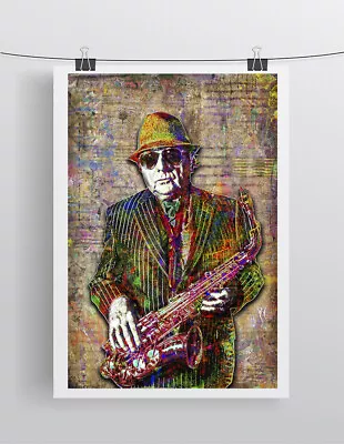 Van Morrison 24x36in Poster  VAN MORRISON Music Print Art Free Shipping US • $59.99