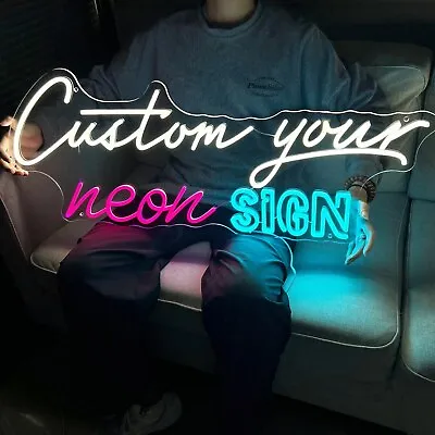 $20 • Buy Your Text Name Personalized Custom Made Customize Display LED Light Neon Sign
