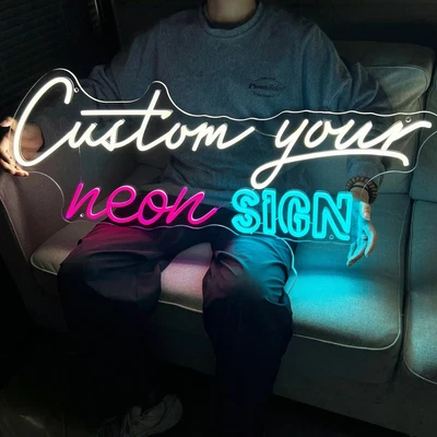 $20 • Buy Your Text Name Personalized Custom Made Customize Display LED Light Neon Sign