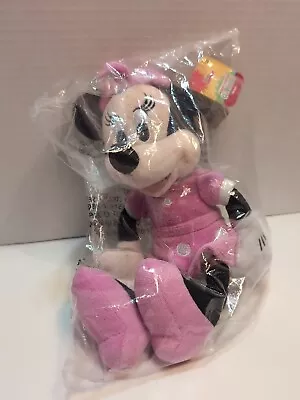 NEW Mickey Mouse ClubHouse Bean Plush Minnie 10 Inch 2015 Sealed In Bag W/ Tags • $14.99
