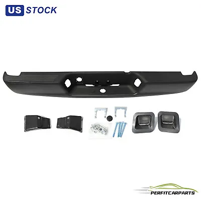 Black Rear Step Bumper Assembly For 2002-2008 Dodge Ram 1500 03-08 2500 3500 • $143