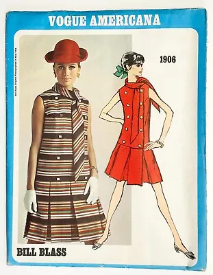 Vogue Americana Bill Blass 1906 One-piece Dress Size 10 Uncut • $15