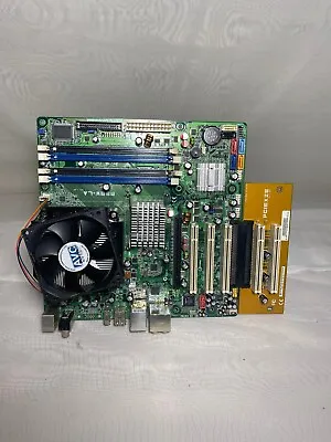 HP P5BW-LA LGA 775 Intel DDR2 Motherboard W/ Intel Core 2 Duo CPU I/O And Fan • $5