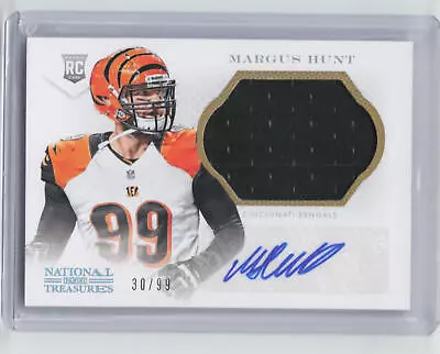 2013 National Treasures #305 Margus Hunt RC Patch Auto #'d /99 • $29.95